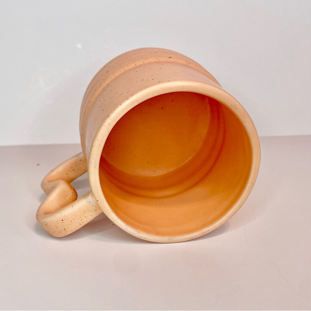 Ashland Peach Stoneware Mugs - Picture 3 of 4